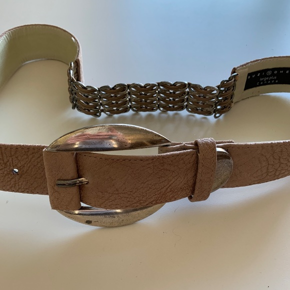 Beige and Silver Belt - Picture 1 of 4